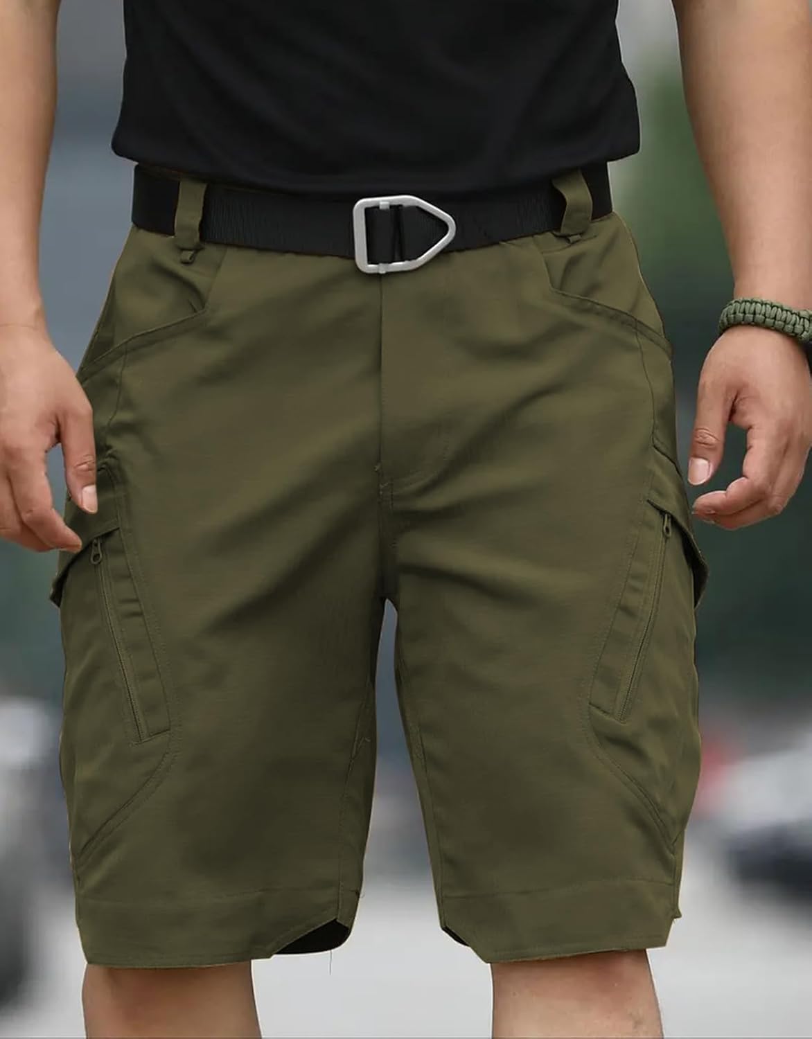 Men's Tactical Cargo Shorts Durable, Quick-Dry & Lightweight for Hiking & Outdoor Shorts(No Belt) - Image 3