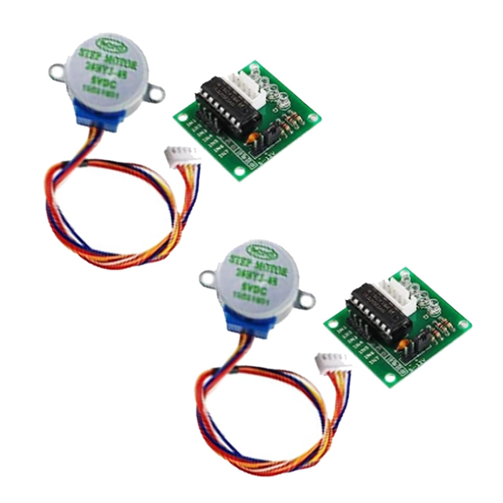 2 Sets 28BYJ-48 ULN2003 5V Stepper Motor + ULN2003 Driver Board