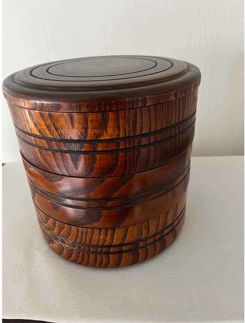 ❤️ 木曽漆器 伝統工芸品 重箱 三段重ね 木製 くり抜き ❤️ 木曽漆器