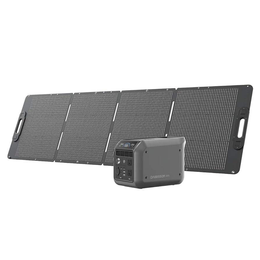 Amazon.co.jp: Dabbsson ポータブル電源 600L ＋ 210Wソーラー