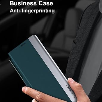 Luxury Electroplated Leather Magnetic Phone Case with Phone Stand and Pen Slot,for Samsung Galaxy Z Fold 2/3/4/5/6/7 (Green, Samsung Galaxy Z Fold5)