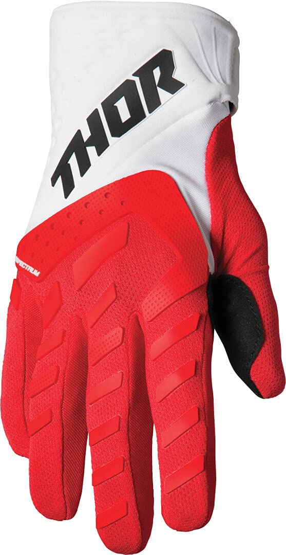 thor cross handschuhe Spectrum Touch Motocross Rot/Weiß S Auto & Motorrad Farbe:Fading Coral Black Essential Gear for a Notched wrist opening for Hardened Steel