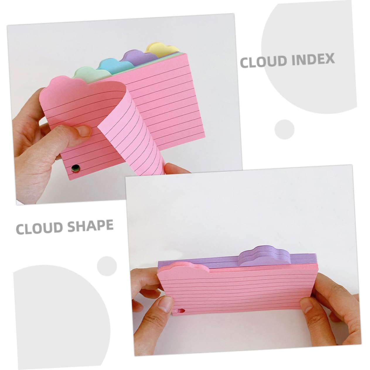 Uonlytech 5 Sätze Vokabelheft Aus Notizpapier Registerkarten Flashcard Lehrreich Bunt Ungefüttert Rosa Leere Karteikarten Lernkarten Karteikarten Zum Lernen 125 Blätter * 5