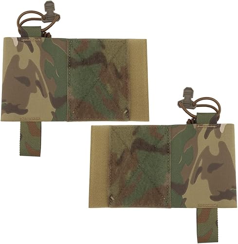 Cummerbund - Soporte para radio lateral de 5.56 Mag con gancho y bucle, funda táctica expansora para chaleco de pecho y aparejo de pecho, 2 piezas