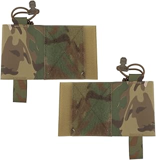 Cummerbund Side 5.56 Mag Holder Radio Pouch with Hook and Loop Tactical Magazine Expander Wing Holster for Chest Rig Vest 2 pcs