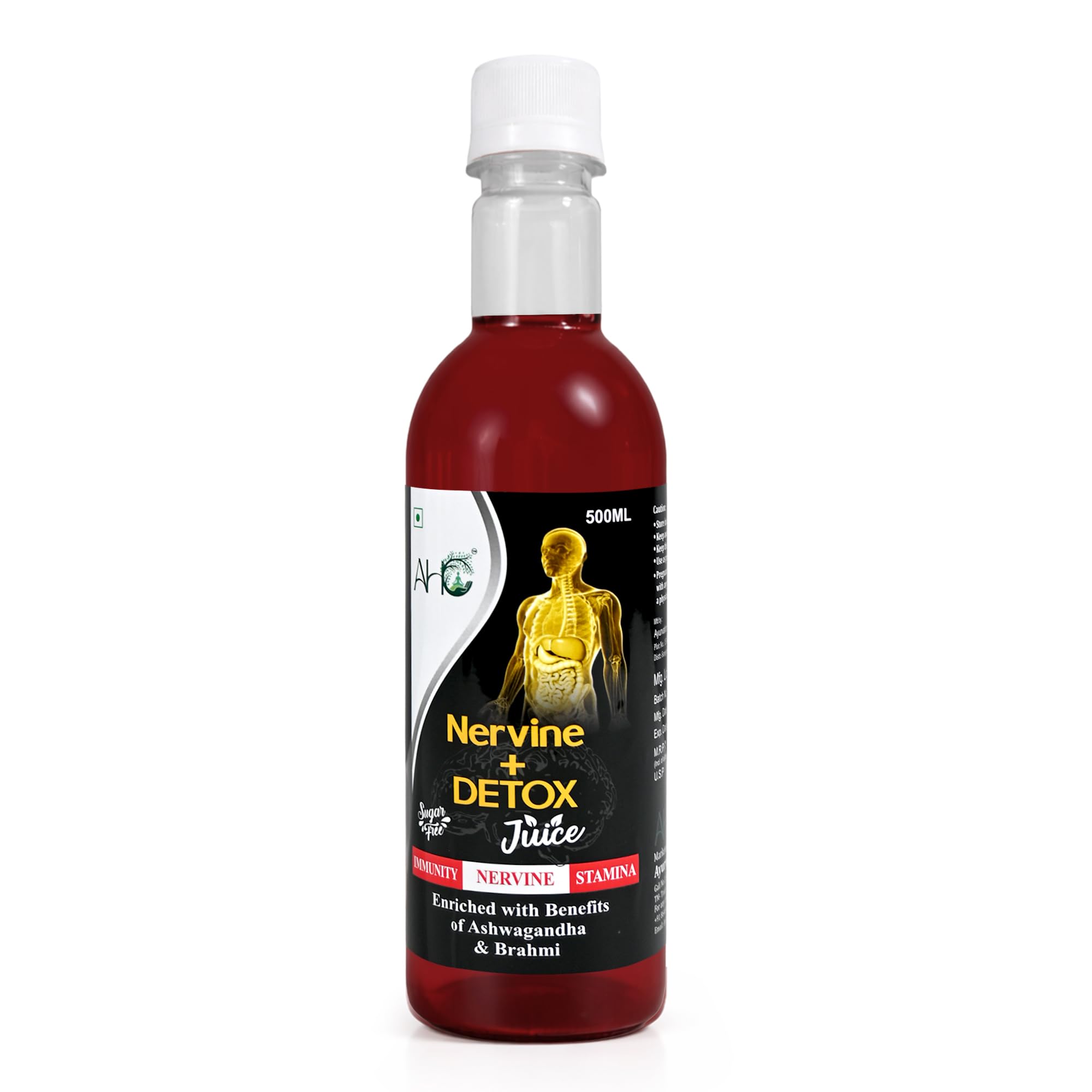 Nervine Detox Ayurvedic Nerve Cleanser & Mind Rejuvenator Natural Formula for Stress Relief, Focus & Nerve Health Brain, Nerves & Mental Wellness |-image-31