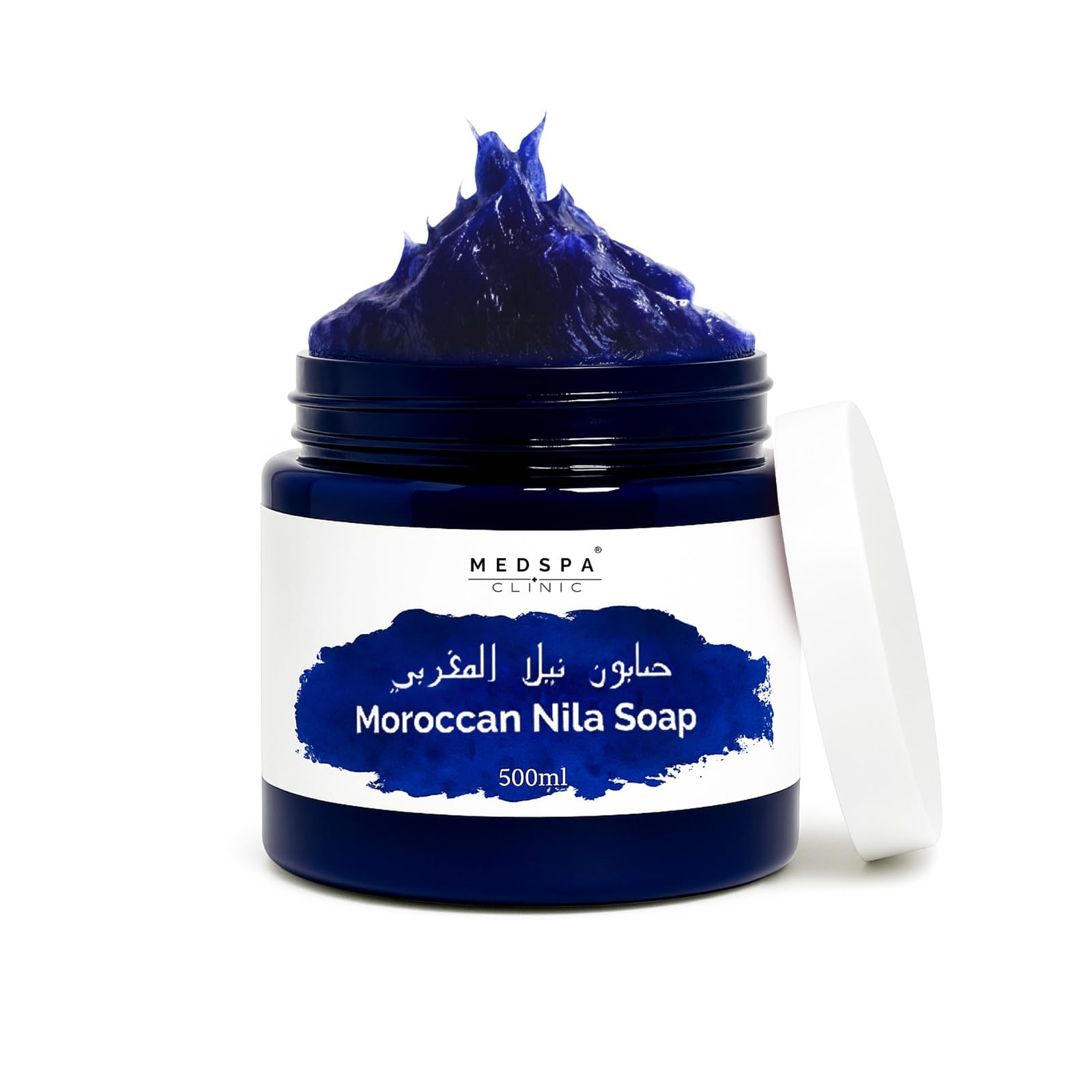 MEDSPA Moroccan Nila Soap,100% Natural Soap, Body Scrub, Purifying, Cleansing, Exfoliating for Hammam Ritual.500ml