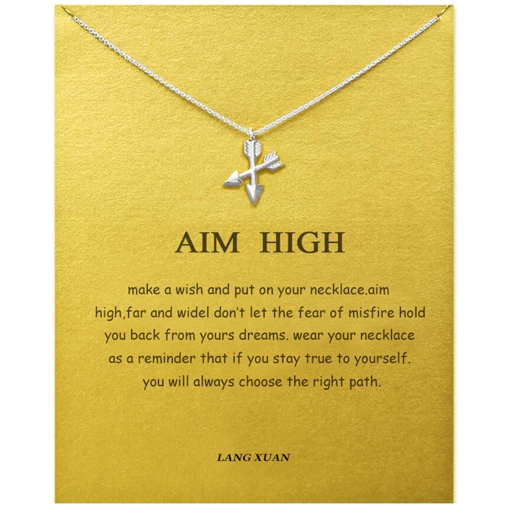 Amazon.com: LANG XUAN Message Card Silver Cross Arrows