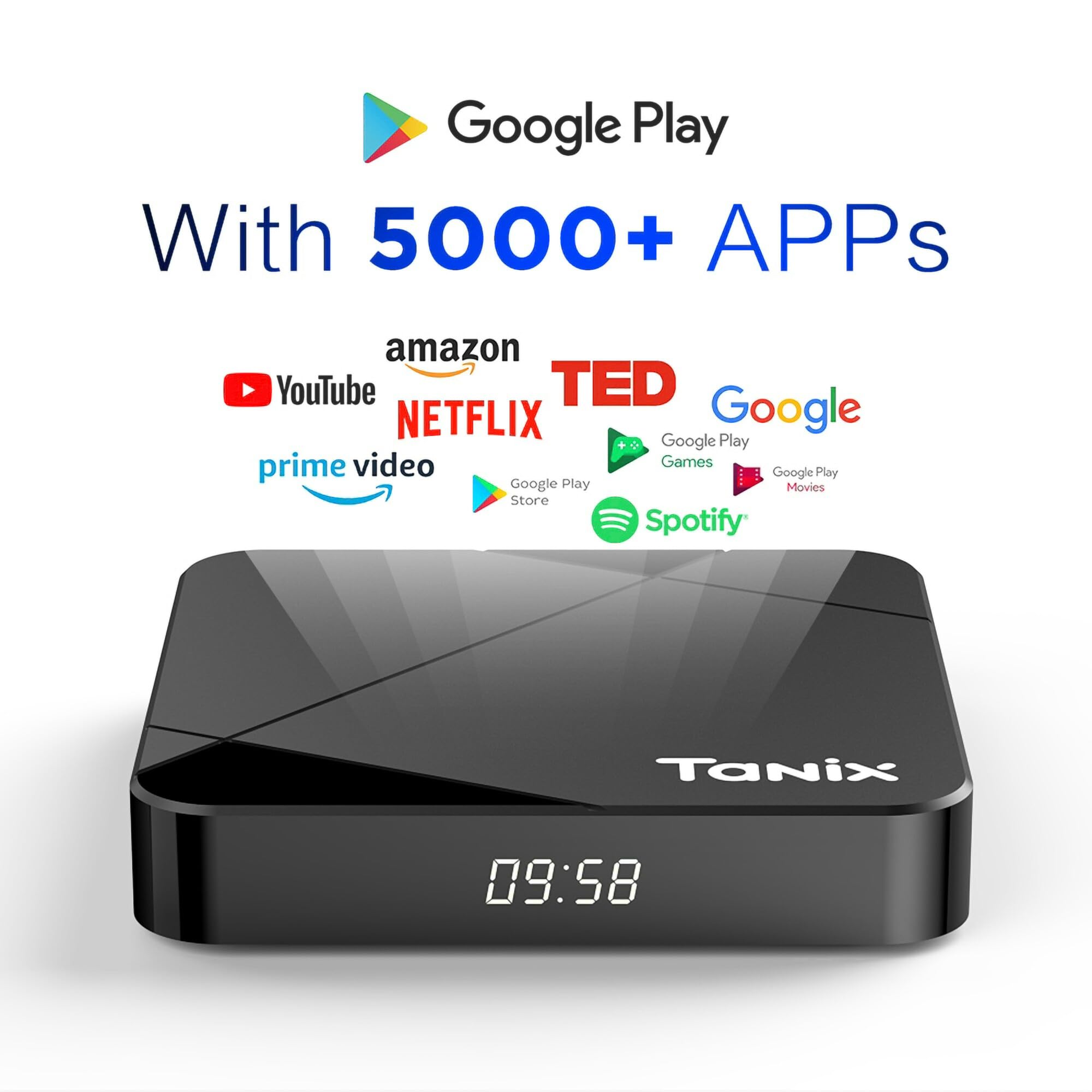 Amazon | Tanix TX5 Android 14搭載 4K対応 TV Box 802.11 a/b/g/n/ac