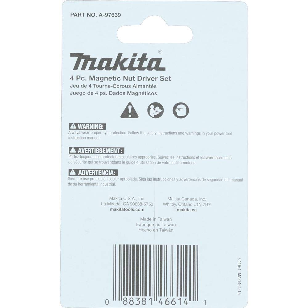 Amazon.com: Makita A-97639 Impactx 4 Pc 1-3/4″ Magnetic Nut