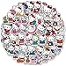 YLGG Pegatinas de Graffiti Impermeables Hello Kitty de 50 Piezas para computadoras portátiles, patinetas, Maletas, Cascos, teléfonos móviles, Motocicletas, automóviles, etc.