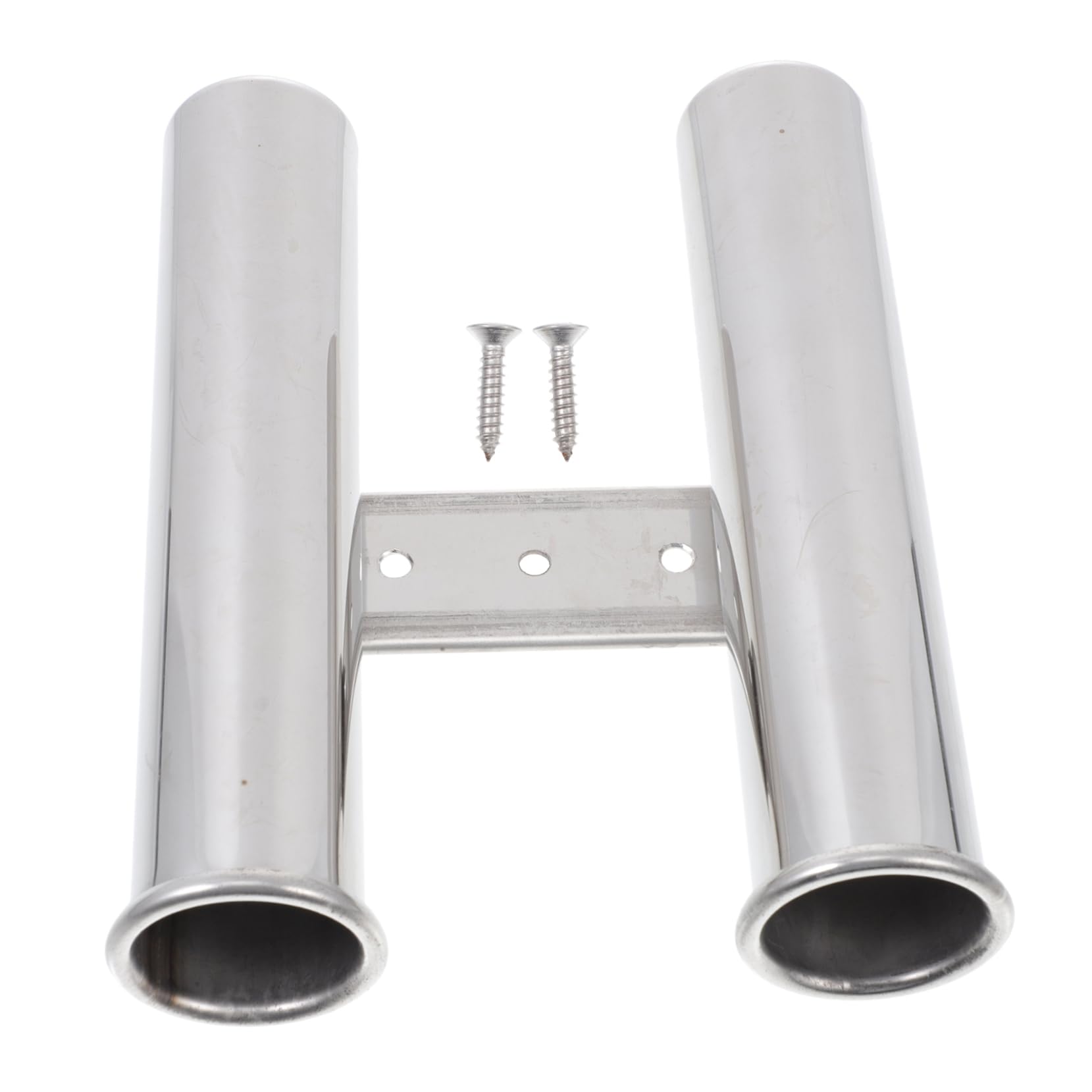 GALPADA Support De Canne à Extérieur Acier Inoxydable pour Deux Tubes Accessoire