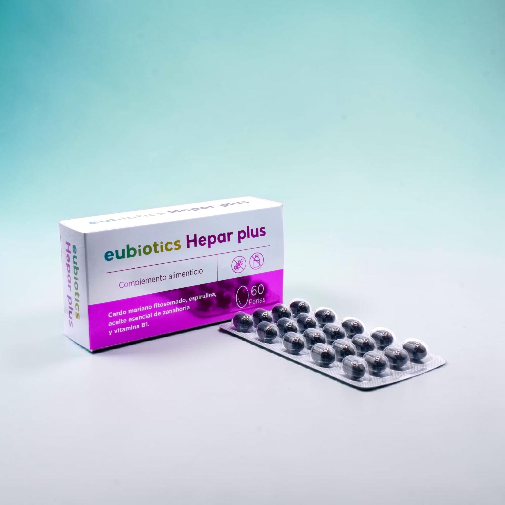 Cobas Eubiotics Hepar Plus Cápsulas - Suplemento para Detoxificación y Salud Hepática - Con Cardo Mariano, Alcachofa, Desmodium y Colina - Depurativo del Hígado -