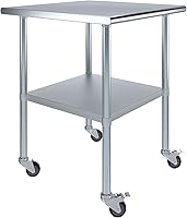 Vista 429 de Mesa de trabajo de acero inoxidable, mesa de metal