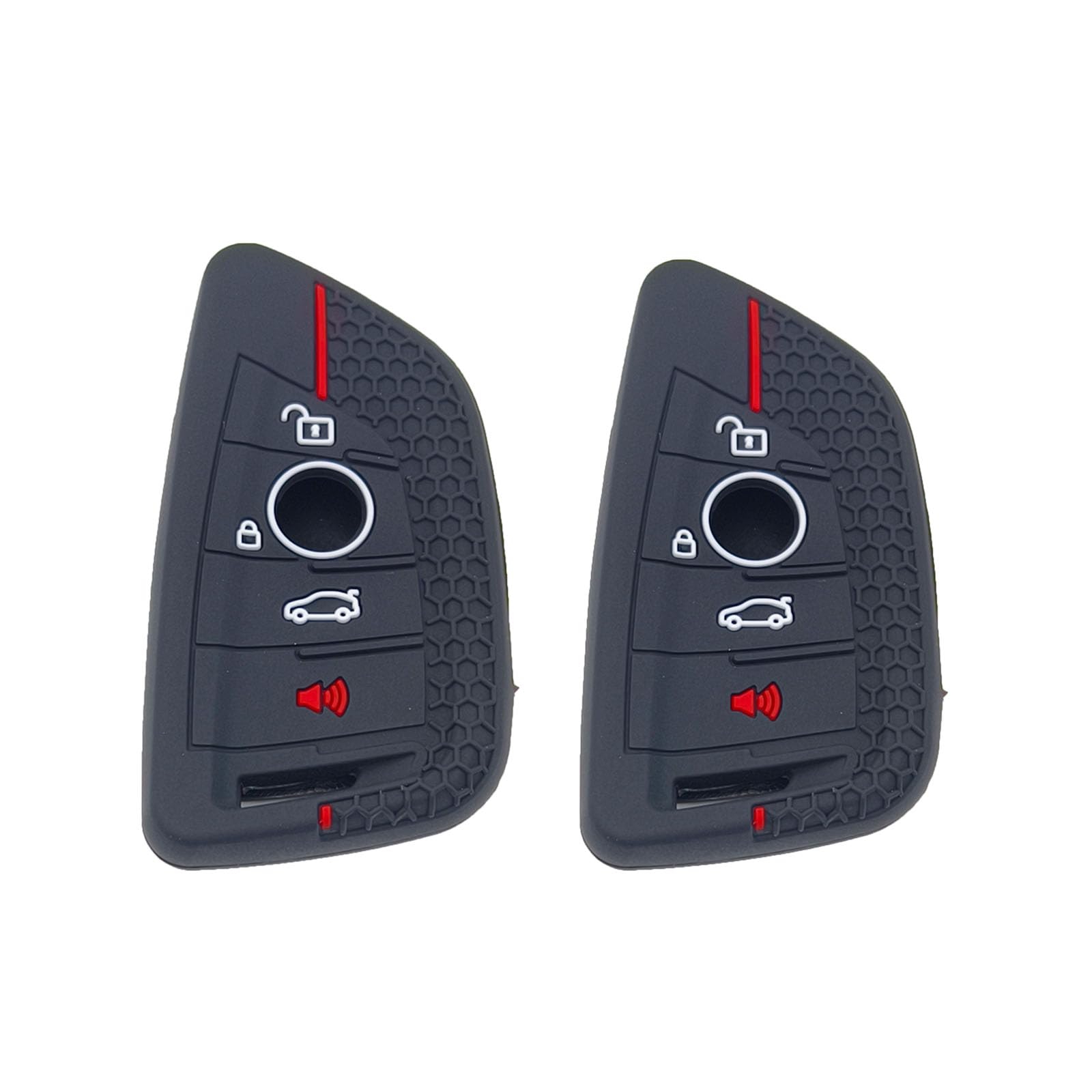 Coque clé BMW silicone noir étui protection télécommande X5 X1 Série 5 - 8