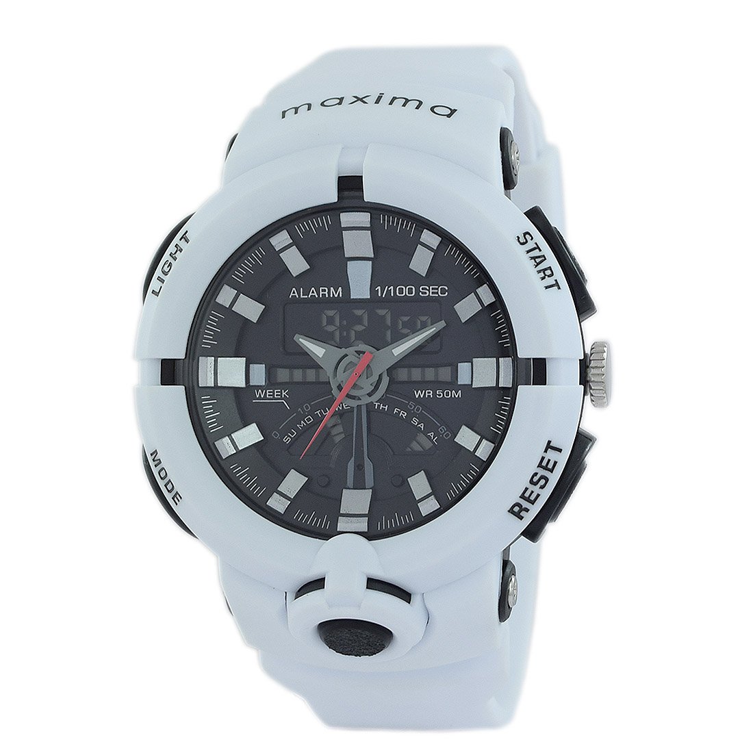 Maxima Plastic Analog-Digital Black Dial Men Watch-47103Ppan, White Band (B0777FBMY4) Amazon Price History, Amazon Price Tracker
