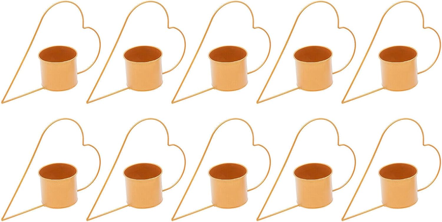 Gold Vases for Centerpieces Wedding,10 Pcs Metal Geometric Gold Centerpiece Elegant Wedding Centerpieces for Tables,Diamond Vase for Weddings Party Decoration Centerpiece Table Decorations (C)