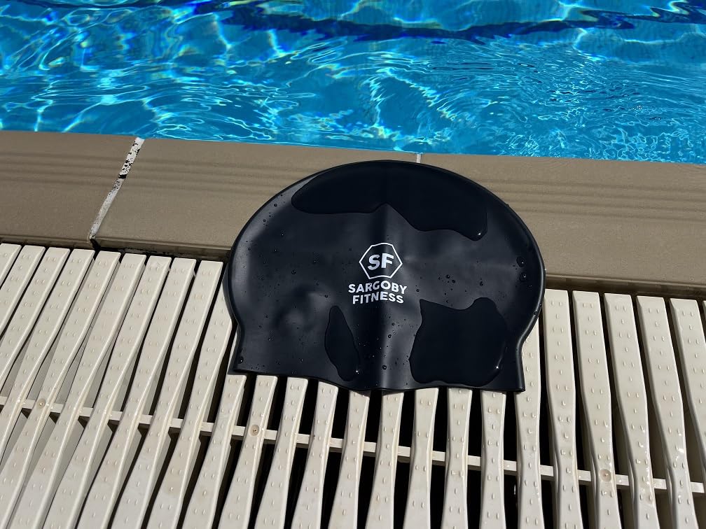 Cuffia Da Nuoto Italia In Silicone, Taglia Unisex Standard, Nero - Idrodinamica Per Agonisti E Nuotatori Ricreativi