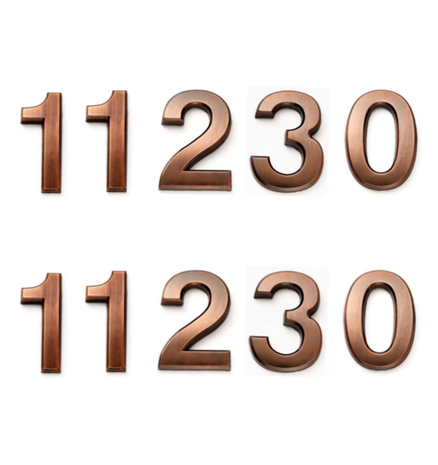 FANXUS 2 Inch Room Numbers for House Doors, Apartment Ofiice Hotel, Mailbox Address Numbers. 4 Pcs