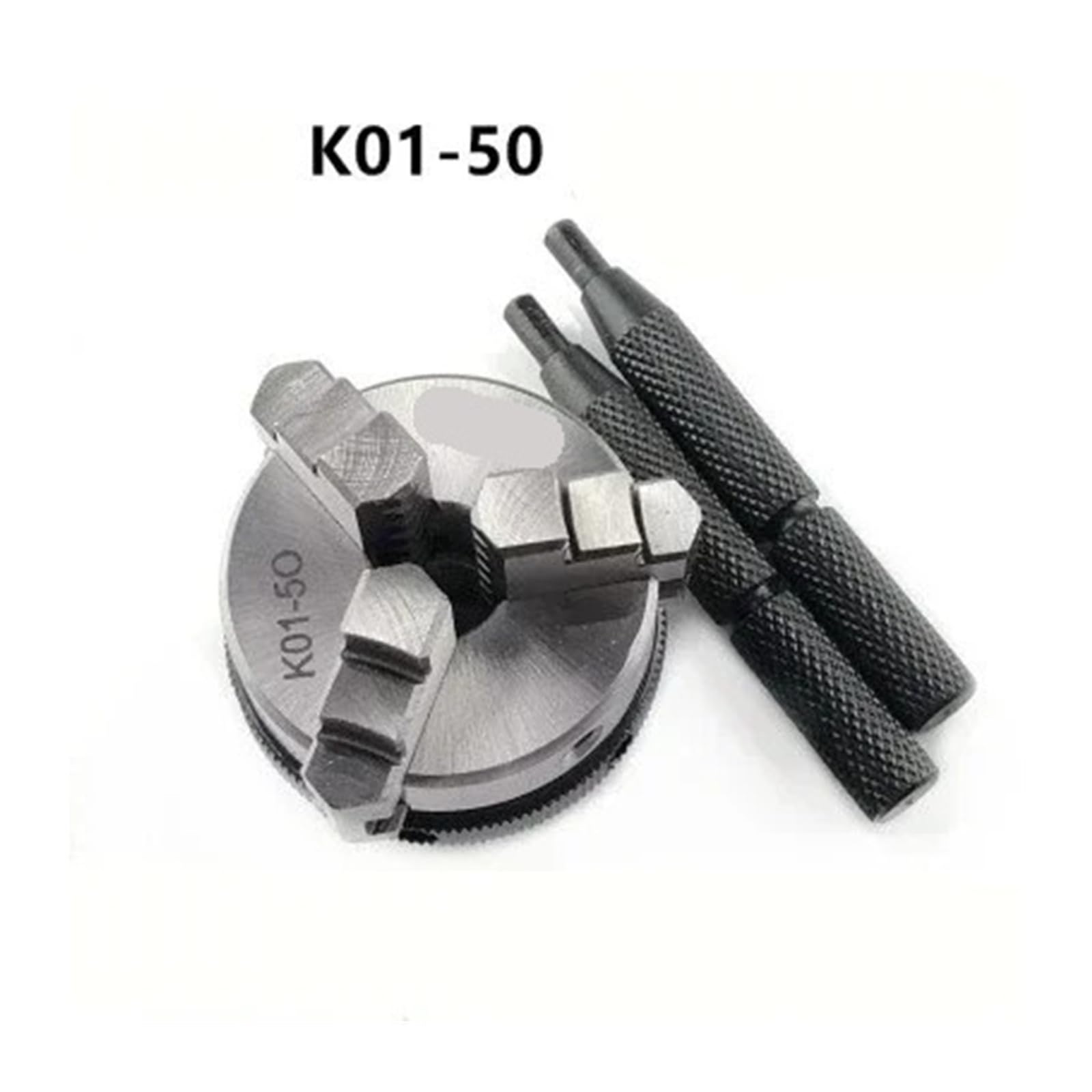 Mandrino for tornio for legno con ganasce da 3/4, filettatura M14x1, impugnatura da 1-50 mm, acciaio resistente for la maggior parte dei torni 1 pezzo(K01-50)