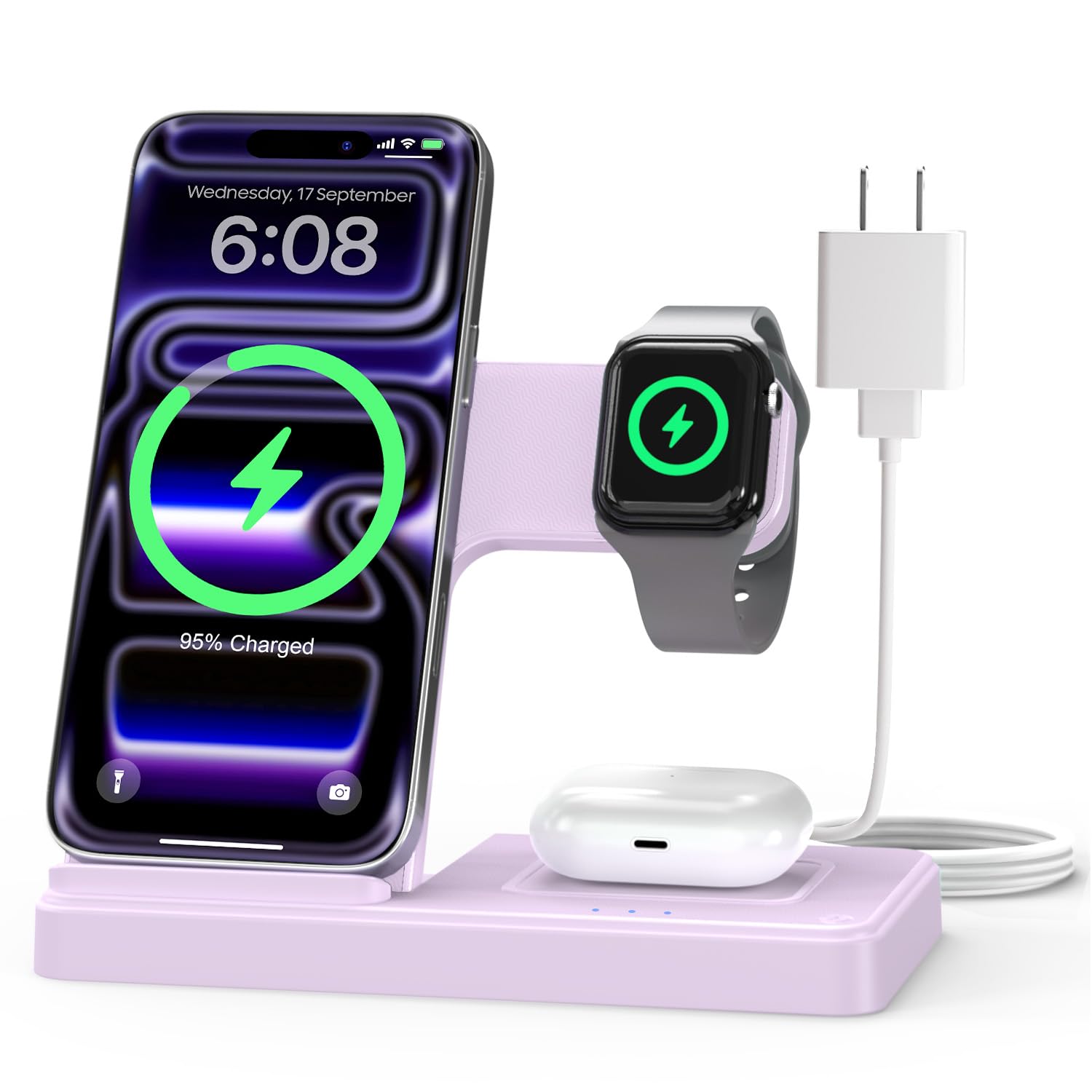 Amazon.com: GETPALS Wireless Charger iPhone Charging Station for