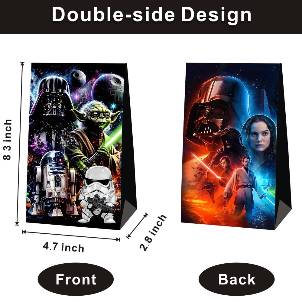 Mozin 12Pcs Star of Wars Party Gift Bags Goodie Bags, Star of Wars Party Supplies for Kids Birthday Decorations