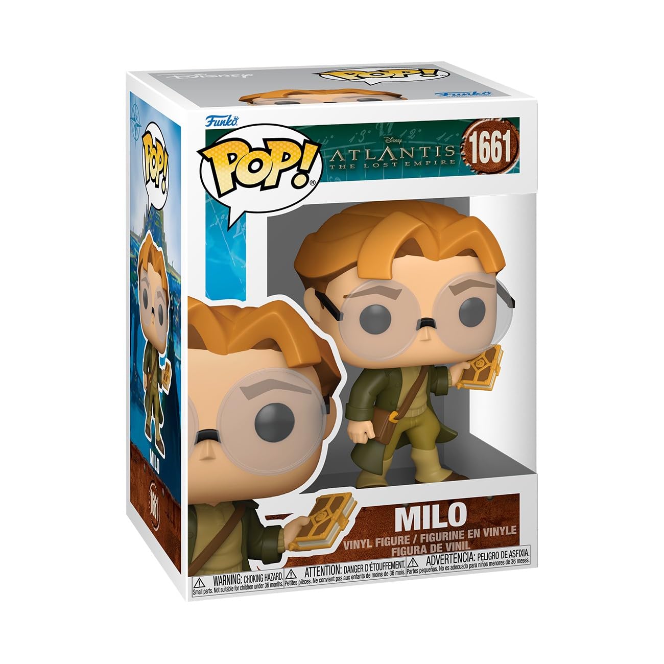 Funko Pop! Disney: Atlantis the Lost Empire, Milo Thatch, Collectable Vinyl Figure, Gift Idea, Official Merchandise