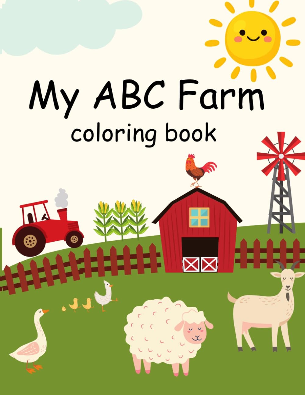 My ABC Farm coloring book: Learn the alphabet with fun farm life