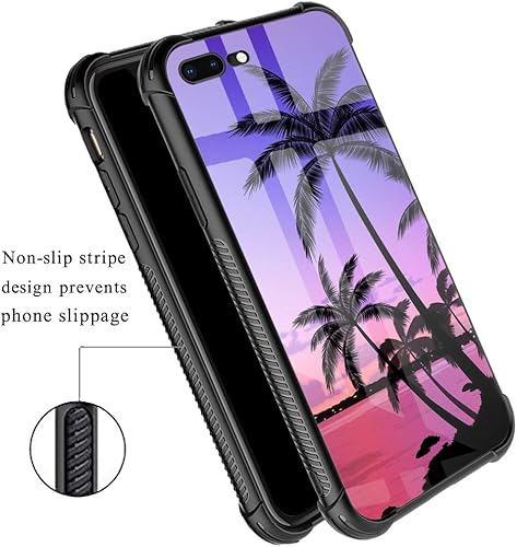 Miniatura 4 de Funda protectora para iPhone 78 Plus, diseño de girasol con luna y estrellas, de cristal templado anti-raspones, esquinas reforzadas, Colorido