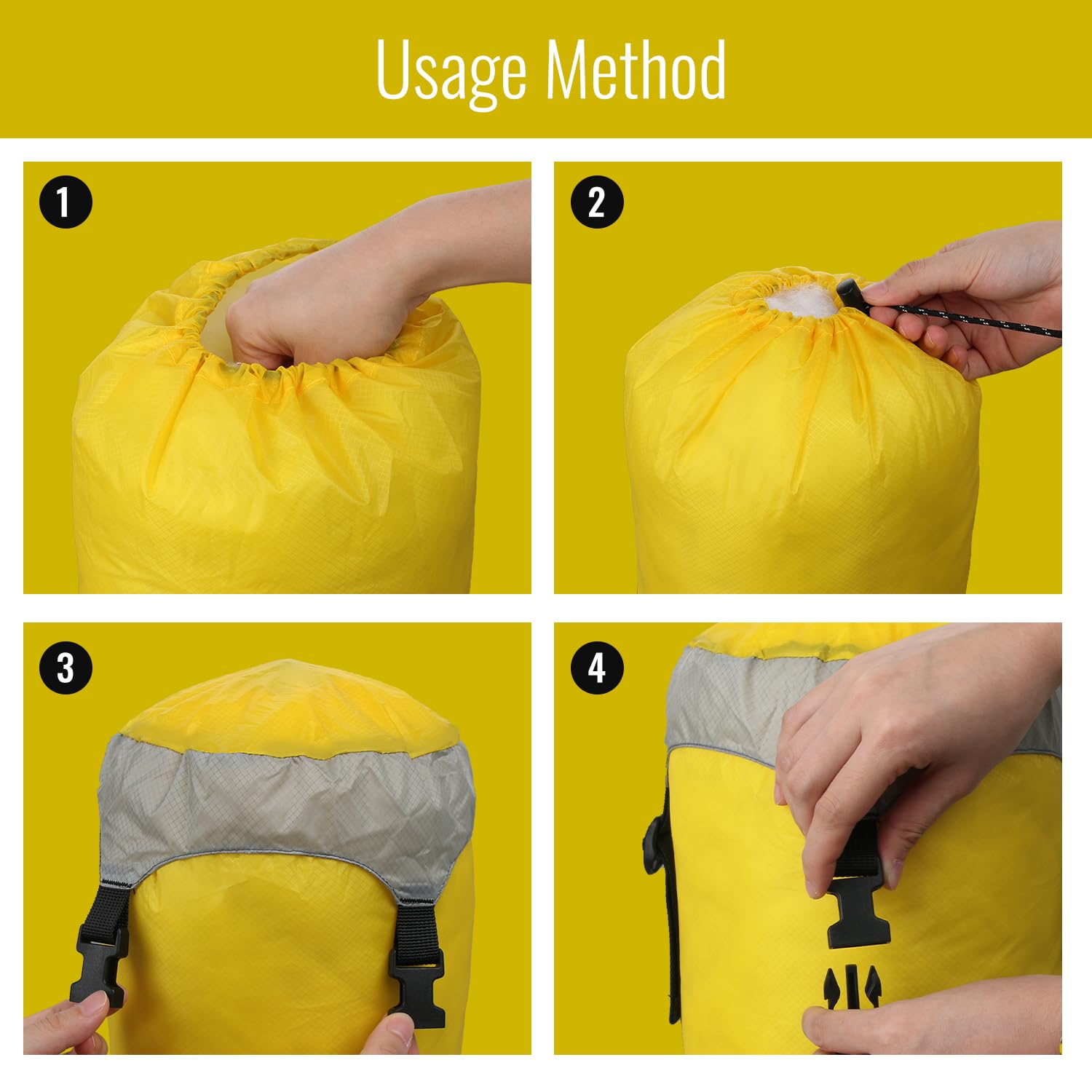 Bolsa de compresión de poliéster TAFT para saco de dormir, camping, exterior, senderismo