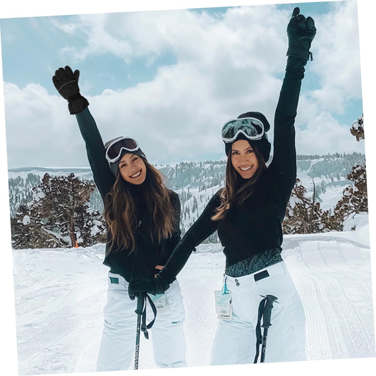 YARNOW 1pair Heated Gloves for Men and Women Rechargeable Battery-Powered Hand Warmers Thermal Gloves for Outdoor Sports Skiing Riding and Hiking