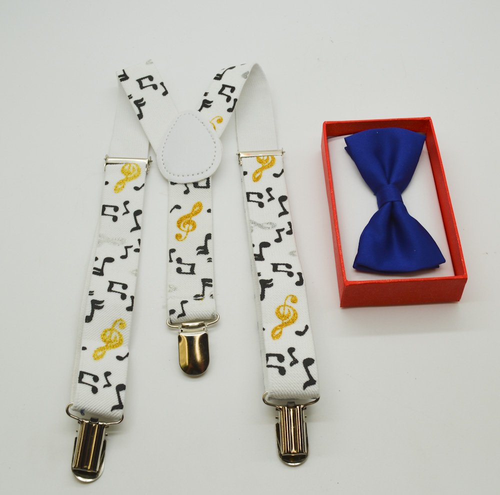 Cute Suspender and Blue Bow Tie for Toddler Baby Boys Girls Child