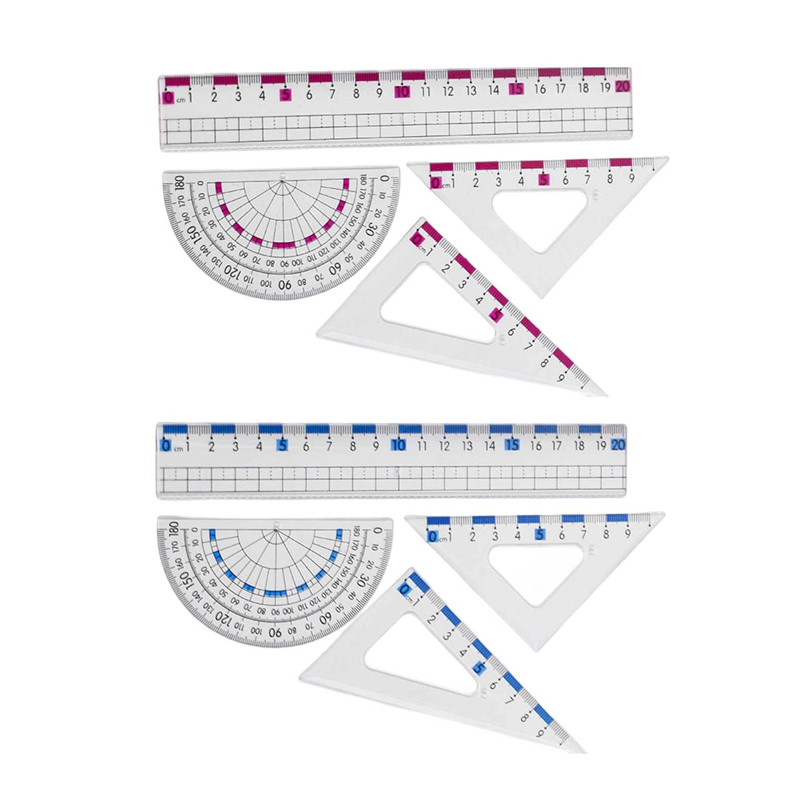Math Geometry Set Drawing Ruler Straight Rulers Square Protractor Mathematics Geometry Drafting Tool Rulers