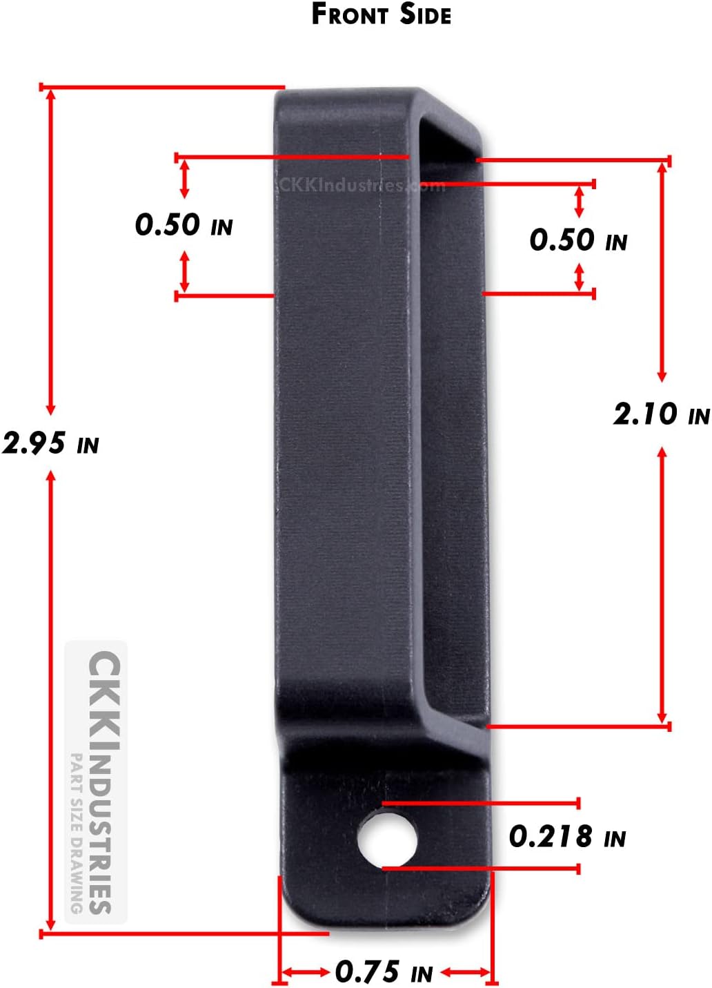 HolsterSmith Universal Holster Mounting Loops - OWB Angled Belt Loops - (Tactical Black) - (Fits Up to 2.00in Belts) - (Select Quantity Below)