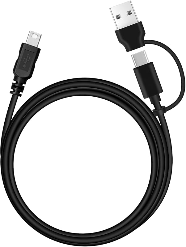 Cable cargador CE EGK TI-84 Plus para calculadoras Texas Instruments | Puerto de carga USB-C/A 2 en 1, cable de carga de datos rápidos de 3.3 pies, edición Ti-nspire CX CAS II C TI-83 TI-85 TI-89