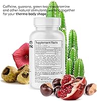 Vista 9 de Youth & Tonic Thermogenic Corti Thermo Shape 15 Day Colon Cleanser & ACV Detox para desintoxicación de energía y metabolismo 90 pastillas