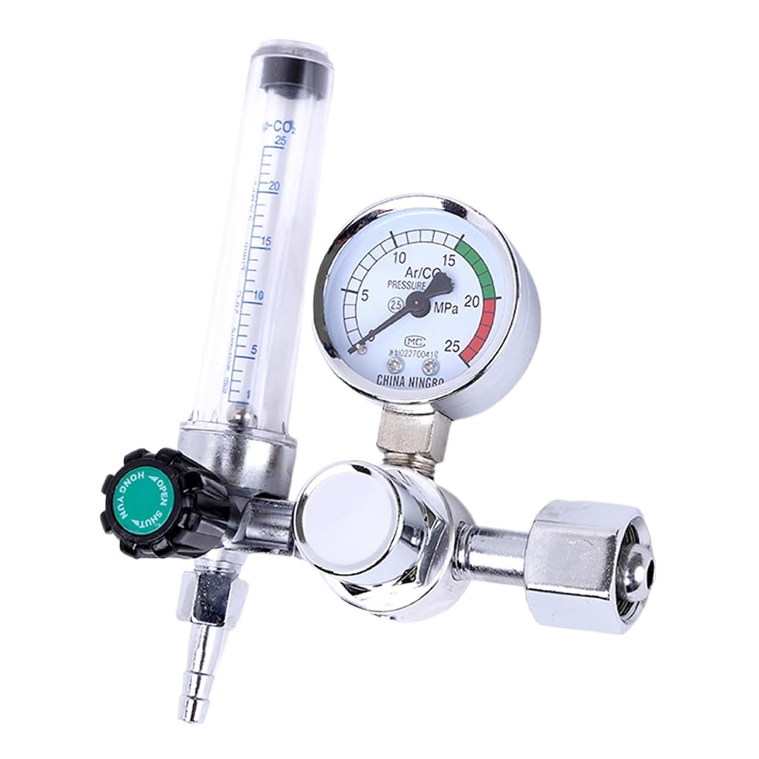 1pcs Welding Weld Gauge Pressure Reducer Safe Argon Regulator 0-25Mpa Argon Regulator CO2 Mig Tig Flow-Meter Gas-Regulators Flowmeter
