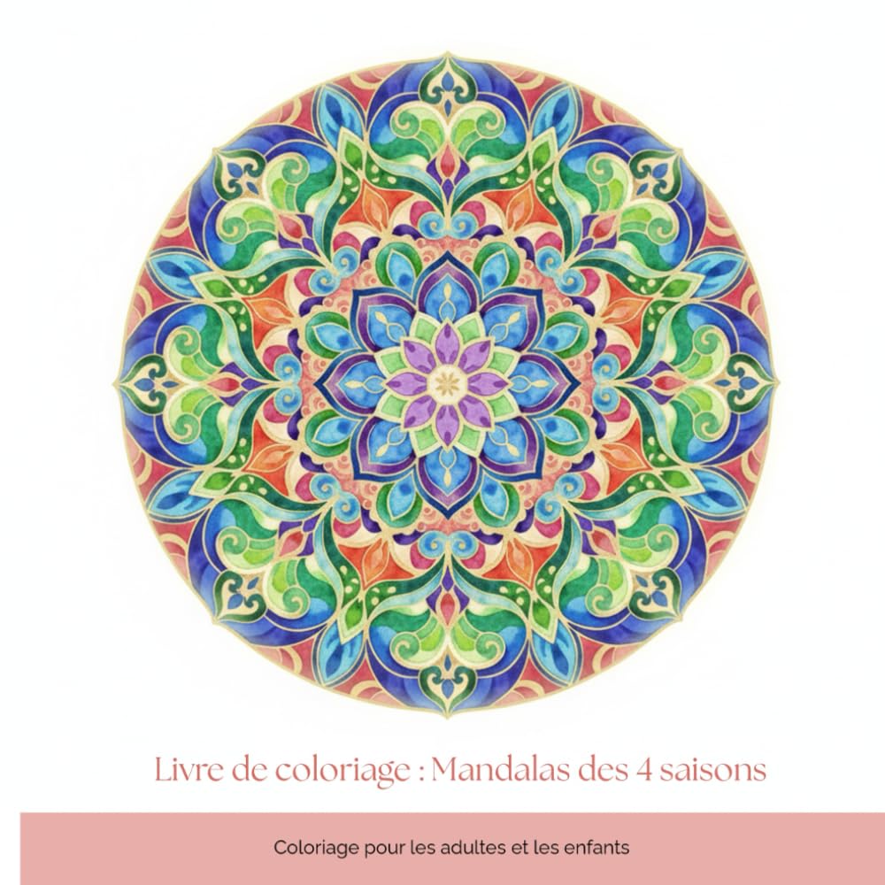 Livre de coloriage : Mandalas des 4 saisons: Coloriage pour les adultes et les enfants