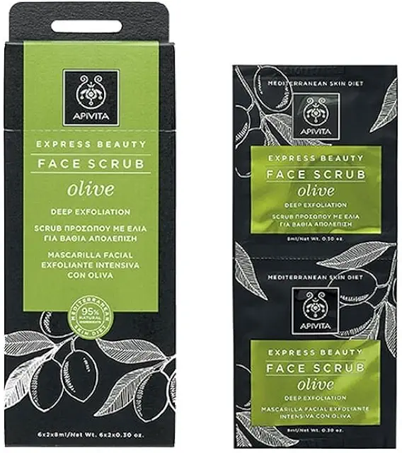 Apivita Exfoliante Facial con Oliva: Exfoliación Profunda para Piel Limpia y Suave