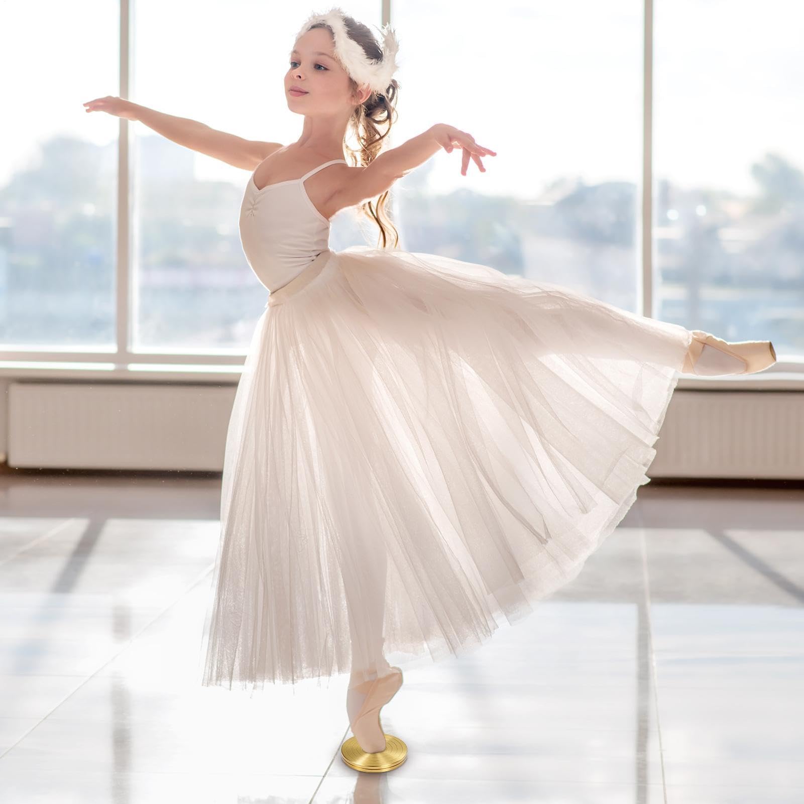 Disco girevole in metallo per balletto - Attrezzature per allenamento per balletto e bilanciamento | Disco da allenamento in alluminio e per adulti, p
