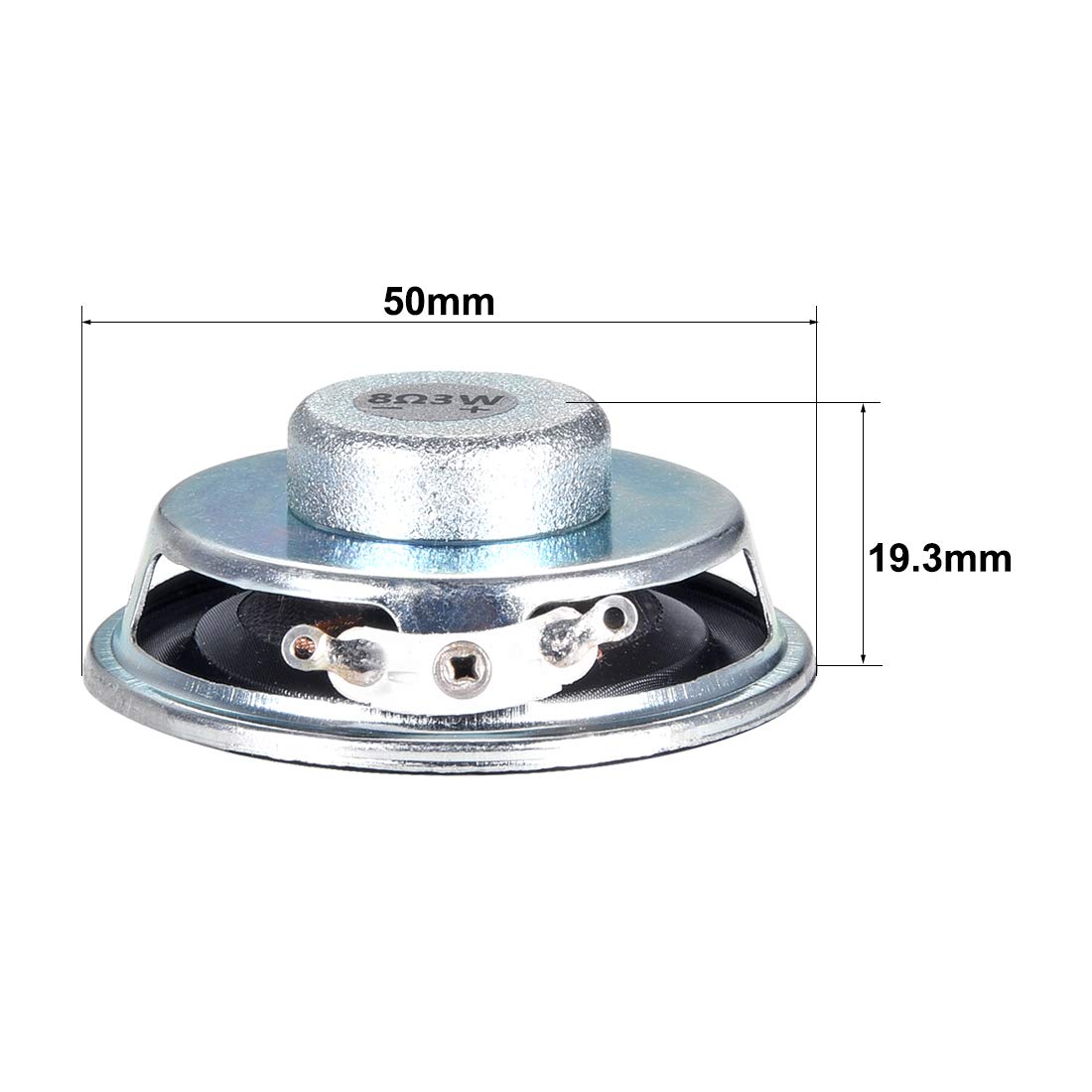 HALJIA 8 Ohm 2 Watt 28mm Altoparlante Magnete a Conchiglia in Metallo