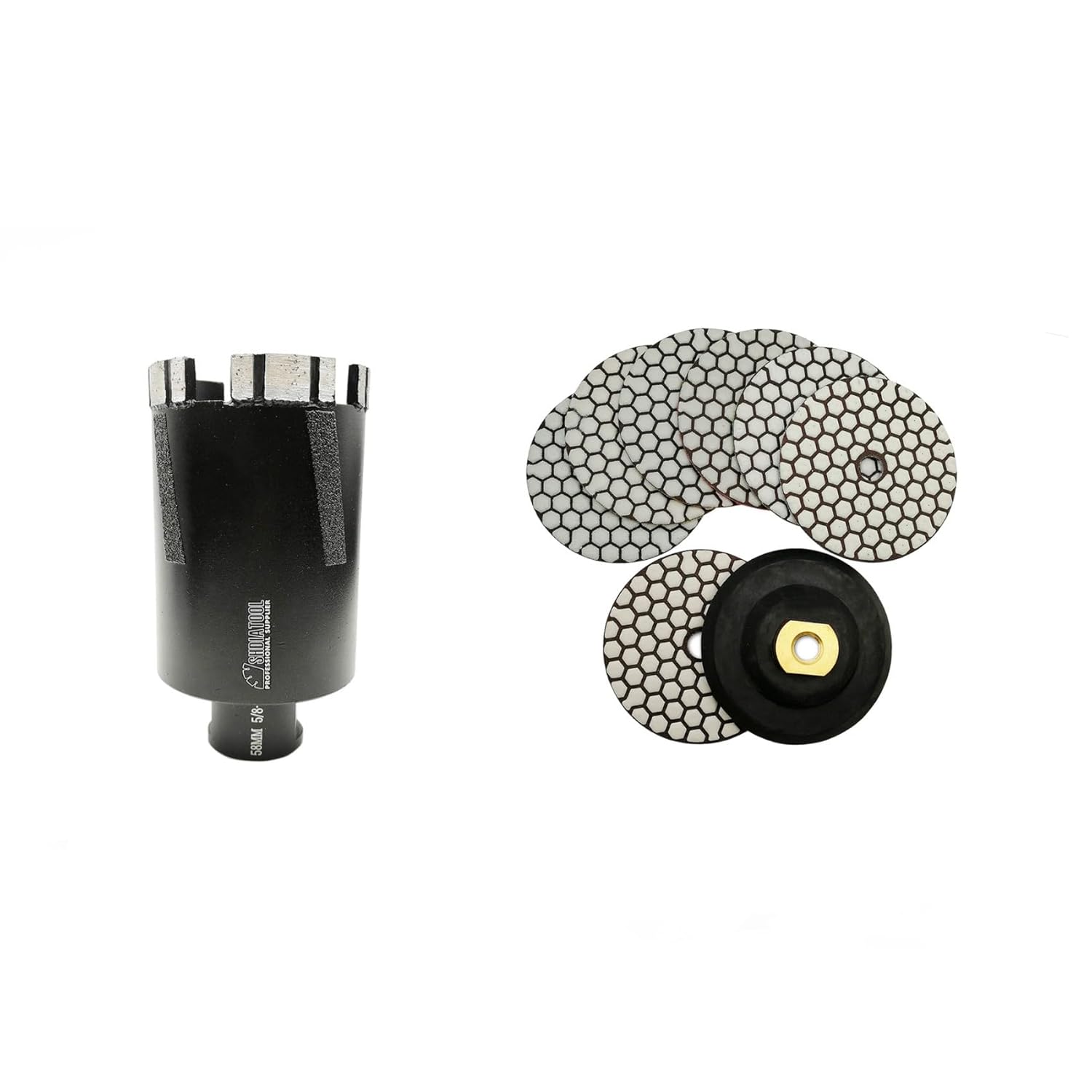 SHDIATOOL Diamond Core Drill Bits for Hard Stone Concrete Marble Granite Brick Laser Welded Dry or Wet Hole Saws