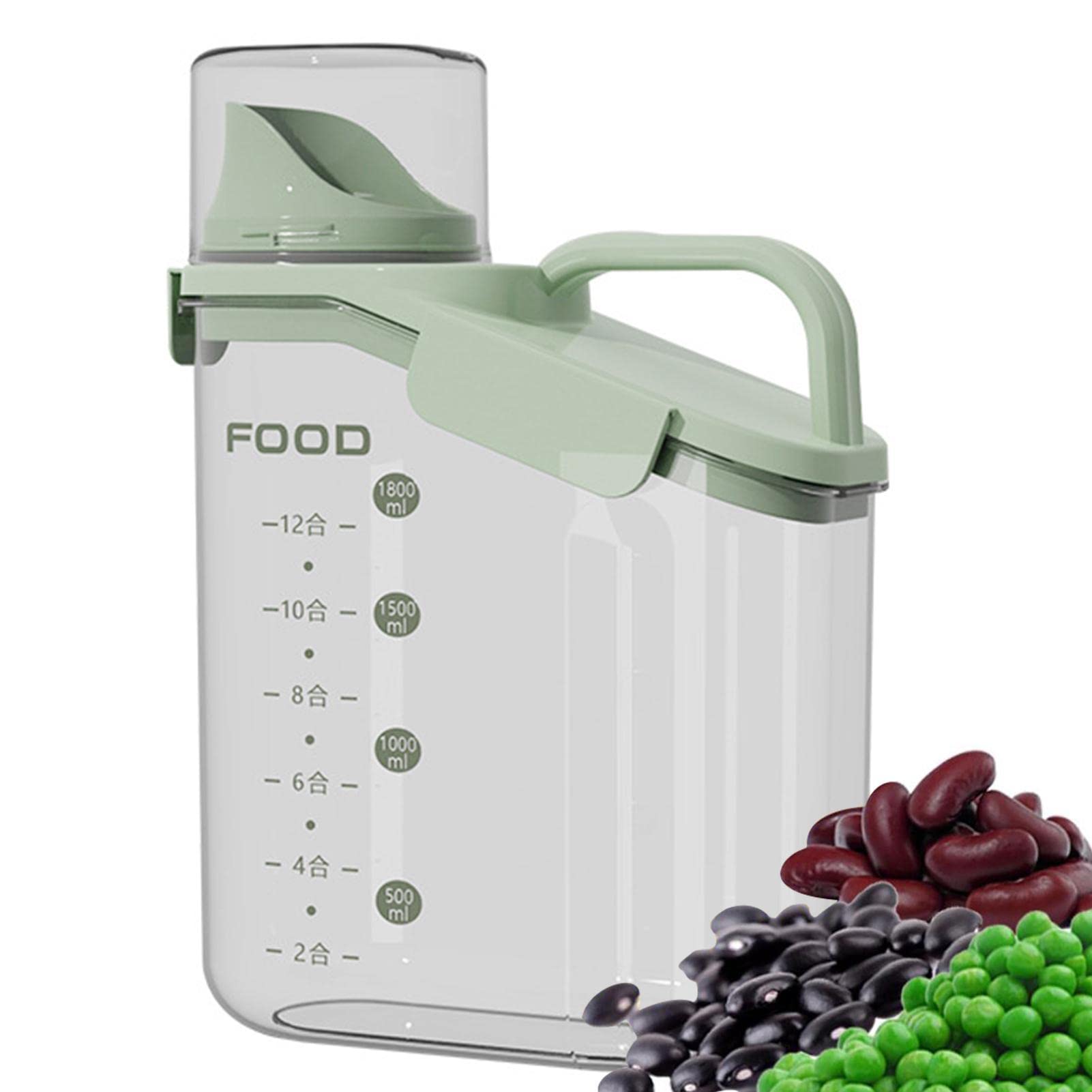 Récipient Pour Aliments Pour Chiens - Récipient Pour Aliments Hermétiques, Seau De Stockage | Conteneurs De 2L Avec Couvercles Pour Riz, Farine, Céréales, Collations, Friandises, Pâtes, Organisation