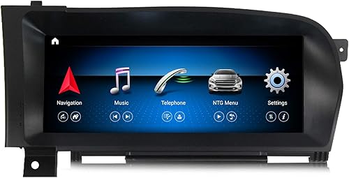 MekedeTech 10.25 '' Android 10 8 Core 4+64G Radio de coche reproductor multimedia navegación GPS para Mercedes Benz S W221 W216 CL 2005-2013 unidad