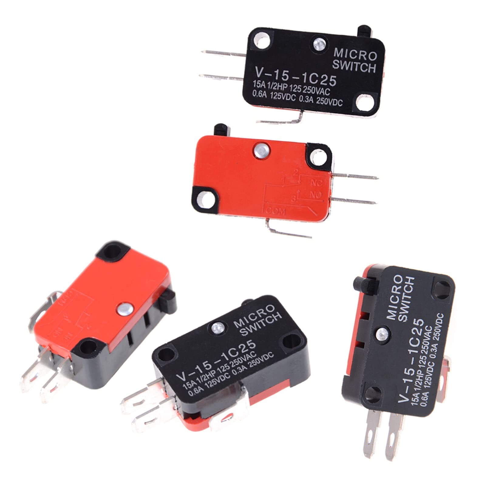 Micro Interruttori 5 pz/Lotto 250 V 16A Forno A Microonde Porta Arcade Cherry Pulsante SPDT 1 No 1 NC Micro Interruttore