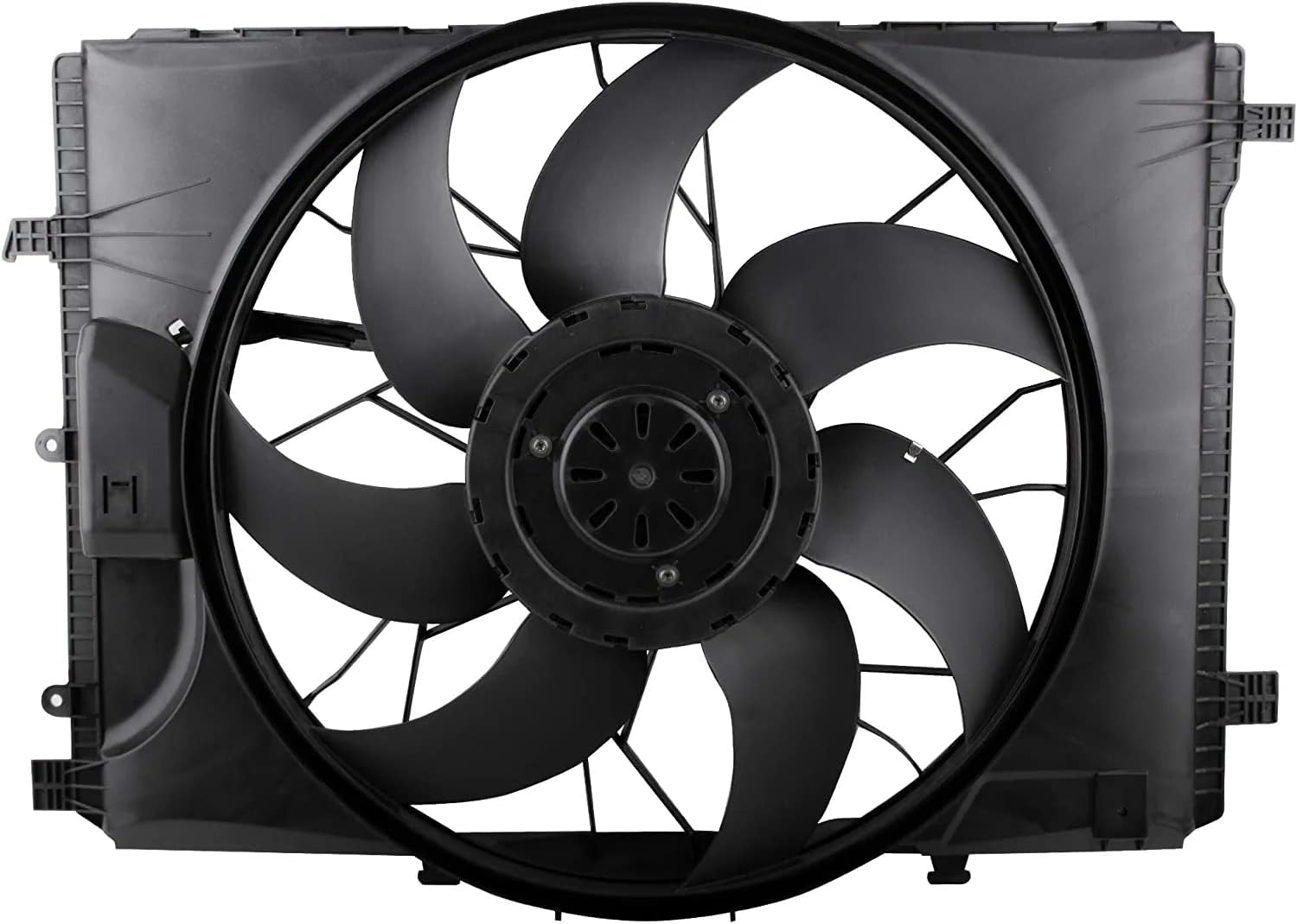 Engine Radiator Cooling Fan Assembly Fit for Mercedes-Benz C250 C300 C350 C63 AMG E350 E550 E63 AMG GLK250 GLK350 SLK250 SLK350 Replace# 2045000293, 2049066802 623130