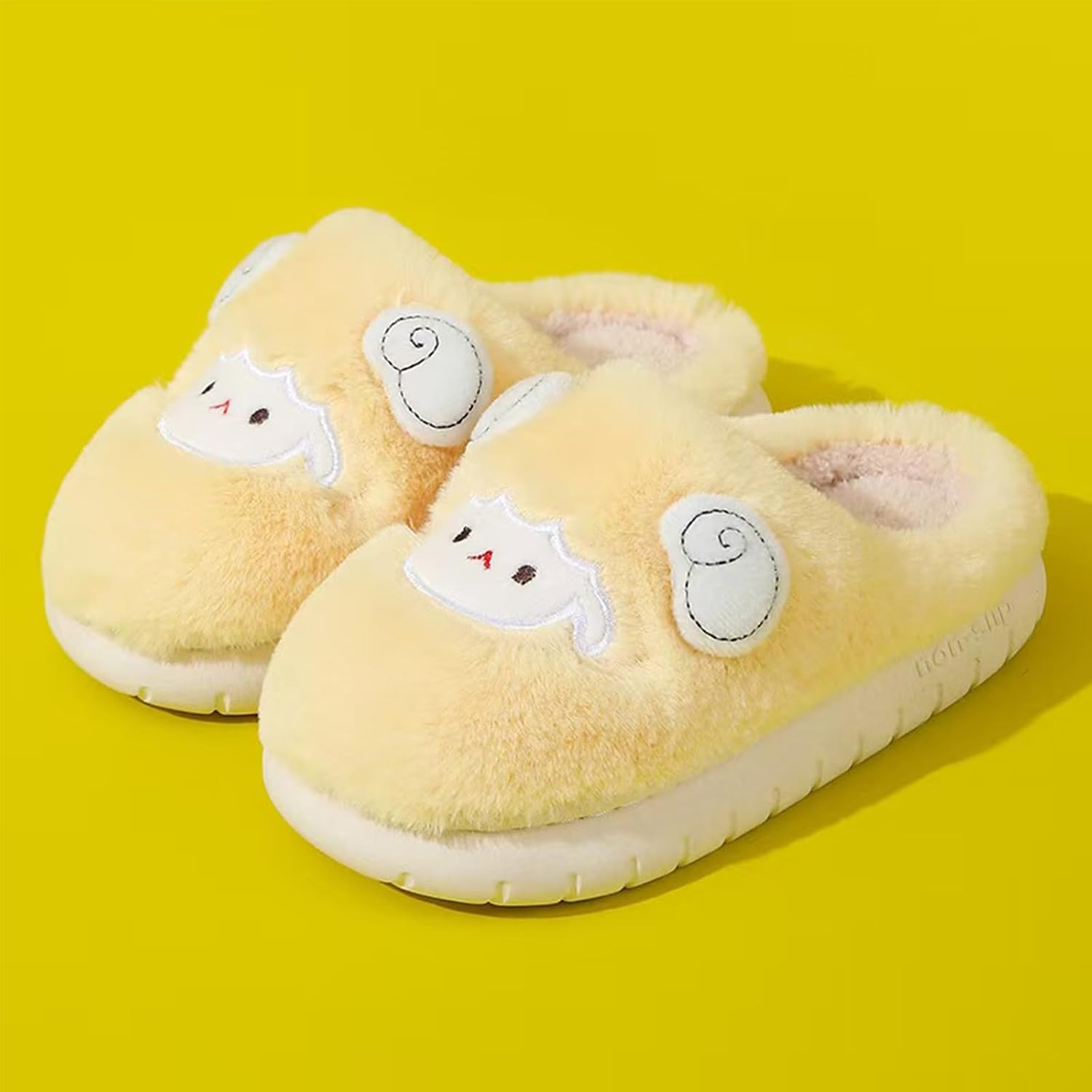 Kids Slippers, Animal Slipper for Girls Boys with Capybara Cow Bunny Raccoon Bear Panda Frog Sheep Winter Toddler Fuzzy Cute Fluffy House Shoes, Plush Cartoon Bedroom Slides, Kawaii Soft Cozy - Image 4