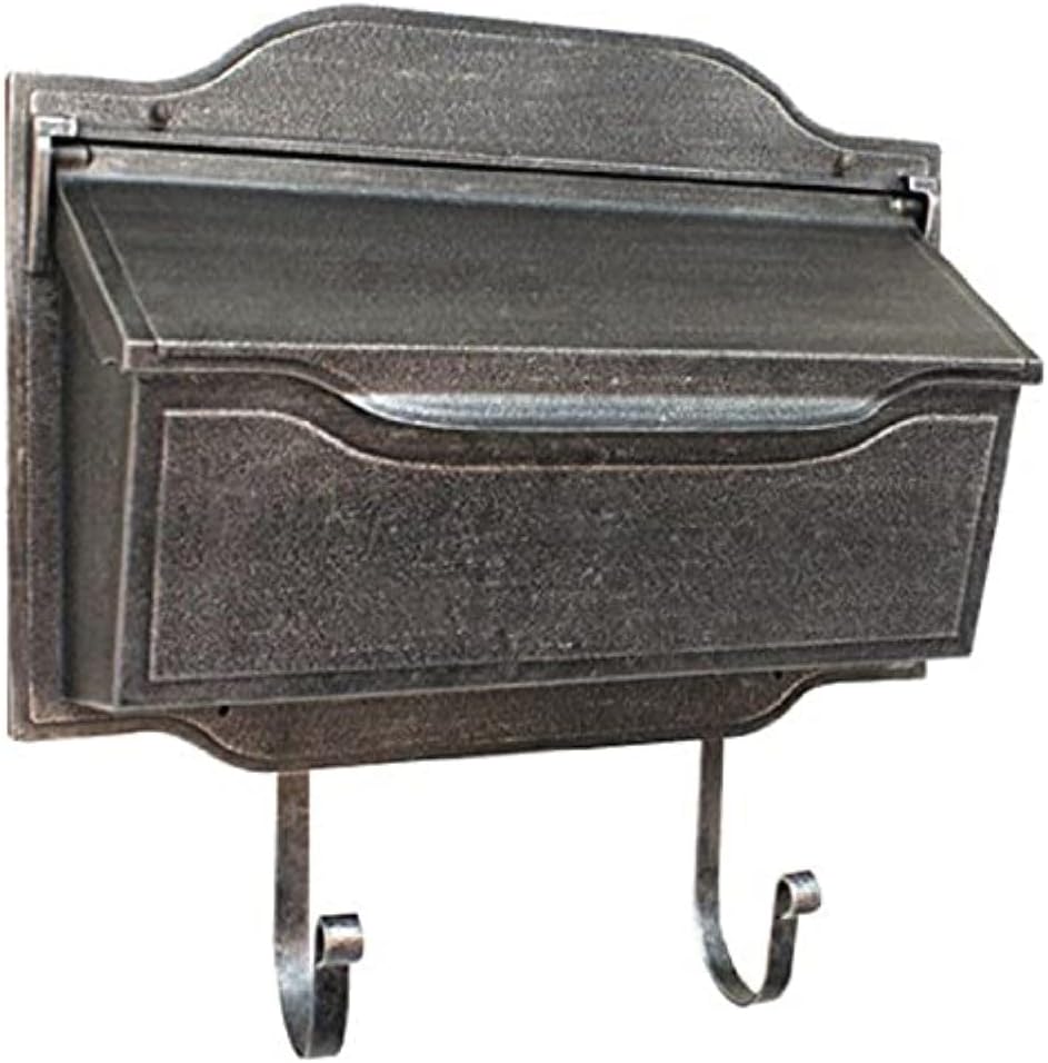 Special Lite Contemporary Horizontal Wall Mount Mailbox - White Aluminum Mailbox for Wall Mount - SHC-1002-WH