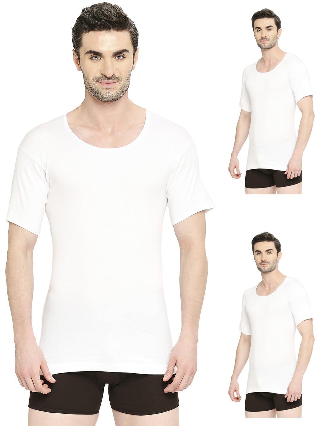 vip Men's Solid Regular Fit Vest (Nawab_RNS_PO3_90_White-picture-46