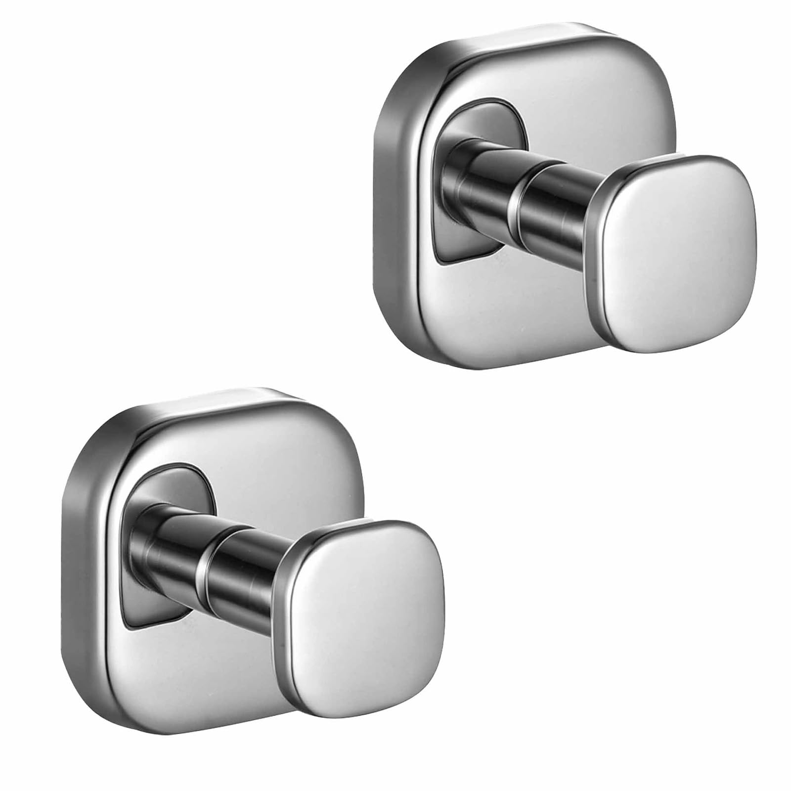 ALTPWJW Door Hooks Screw in ，2 Pack Stainless Steel Towel Hooks for Bathrooms Coat Robe(Chrome)
